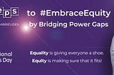 Be part of the solution #IWD #EmbraceEquity