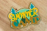 Summer Camp Paper Piecing Die Cut