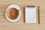 Coffee and notepad