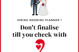 How to hire a best wedding planners at best price
