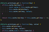 LRU Cache in Javascript