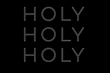 Be Holy