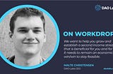 Malte Christensen, CEO of DAO Labs, reveals everything about Workdrop.