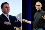 Elon Musk and Steve Jobs