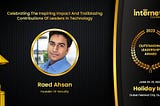 Raed Ahsan — Outstanding Leadership Award 2023