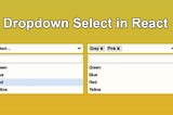 How to create a Dropdown select component in React?