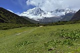 Manaslu circuit trek in the spring season