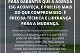 Como começar a gestão da mudança na agenda ESG