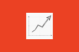 line drawing of an arrow and a graph