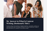 My Answer to What Is Content Writing, types of content writing