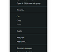 Chrome hide tab group at bookmark bar ?
