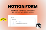 Notion Forms Tutorial | Create Native Forms in Notion for FREE