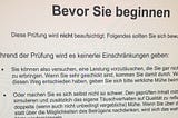 Bevor Sie beginnen. Diese Prüfung wird nicht beaufsichtigt …