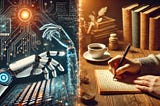 The balance between AI-created writing and self-writing