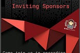 We are looking for Sponsors!