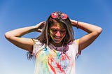 remove Holi color stains from clothes