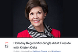 ‘You have his promises:’ An evening with Sister Kristen M. Oaks