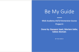 Be My Guide​ application