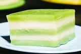 Thai Steamed Coconut-Pandan Cake (Khanom Chan)