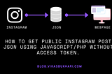 How To Get Public Instagram Post JSON using JavaScript/PHP Without Access Token.