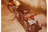 BEAR, the nickname for MY MOTORCYCLE, 1972 Triumph 650