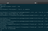 Troubleshooting (Python 2.7) pipenv error