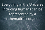 The Mathematical Universe