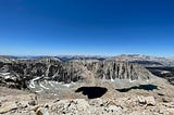 A view from Mount Whitney peak