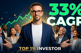 Henrique Centieiro leading a community of investors, with bold “33% CAGR” text — Top 1% investor returns thumbnail.