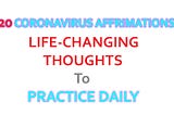 20 DAILY AFFIRMATIONS TO REDUCE WORRY ABOUT COVID 19 — STRENGTHEN YOUR IMMUNE SYSTEM- RAISE YOUR…