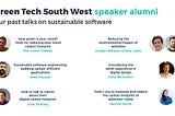 Green Tech South West Alumni: Our past talks on sustainable software