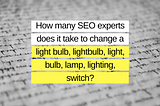 And then…there was SEO #keywriting the story