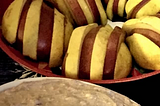 Desserts — Fresh Pears with Cinnamon Cream Cheese Dip