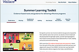 Building Better Summers: Using the Wallace Foundation’s Summer Learning Toolkit to Strengthen…