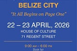Belize Book Sector Network’s Book Week in Belize City