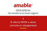 Nº 1: El efecto WOW a veces consiste en desaparecer