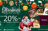 This CHRISTMAS GET FLAT20% Off on ALL complete collection.