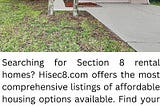 Section 8 Houses For Rent | Hisec8.com