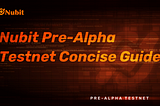 Nubit Pre-Alpha Testnet Concise Guide