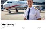 Aviation School Landing Page UI Design