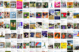 Screenshots of hundreds of Facebook adverts from different charities for virtual challenges in 2022