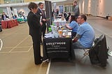 Career fair goes live as students, companies mingle at M&T Field House