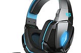 Headsets with Mic & LED — G4000 Edition (Blue)