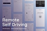 Web App for Self Driving Car
