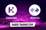 Kreatorland Testnet is now live! -$KND Token Confirmed