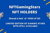 Gaming Stars NFT holders received $1000 worth of GS1