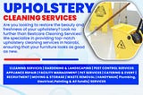Upholstery Cleaning Services in Nairobi
