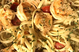 Garlic Shrimp Pasta — Main Dishes — Shrimp