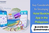 Key Considerations for Developing a Hotel Booking App in the Philippines