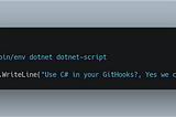 Using C# code in your git hooks
